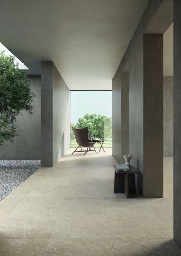 Click to enlarge image IMPRONTA_Concrete 25_Limestone Beige 60x120 - Concrete Taupe 120x280_SPA_SECONDA VISTA.jpg