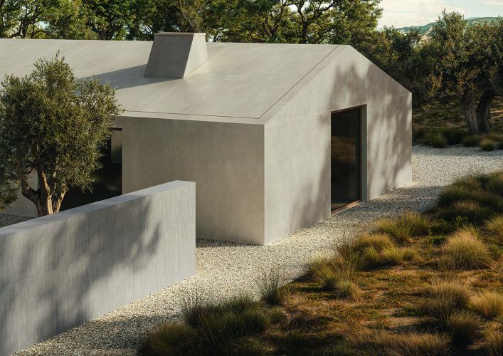 Click to enlarge image ITALGRANITI_arc 2_amb 1_Flax Listello Tratto 20x120 - Cementi Ivory 120x280_23_01_26.jpg