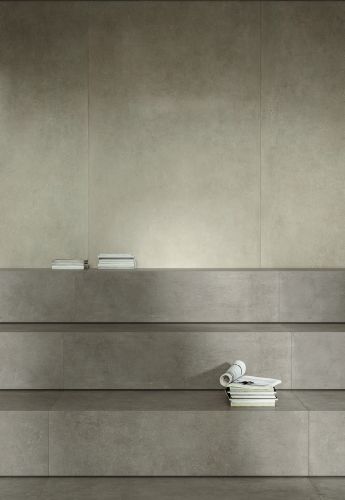 Click to enlarge image ITALGRANITI_Cementi 25_Cementi Ivory 120x280 - Cementi Argil 120x120_LOUNGE_Part_05_02_26.jpg