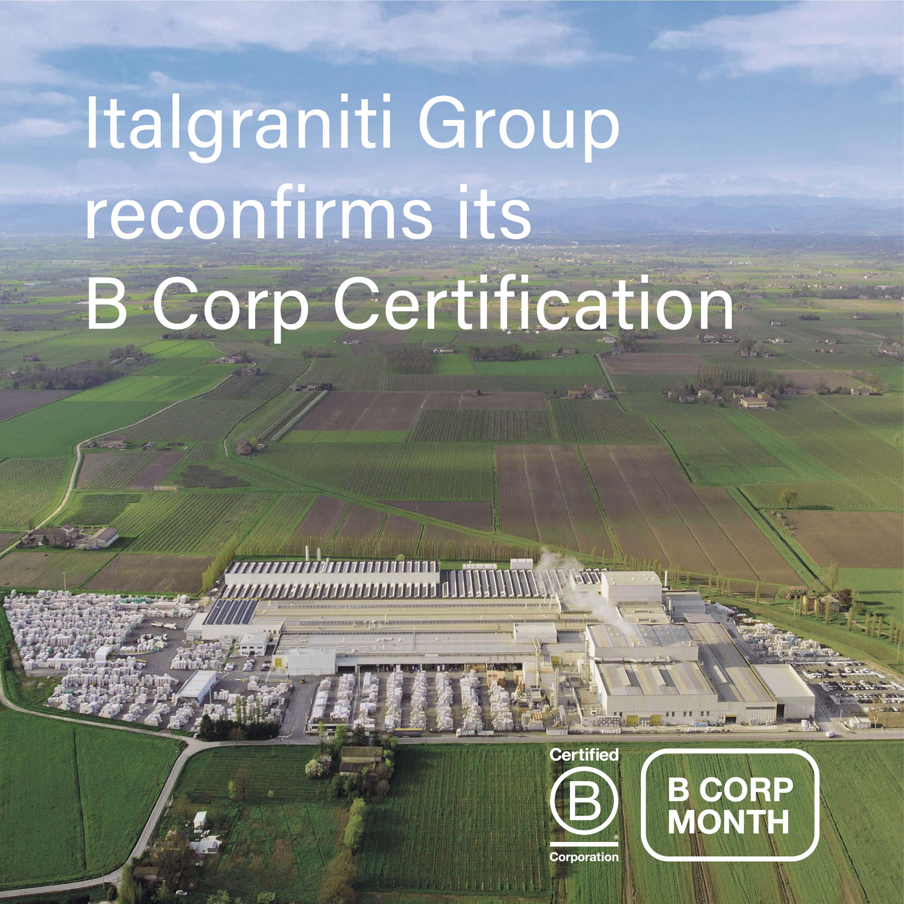 Italgraniti Group riconferma la certificazione BCorp