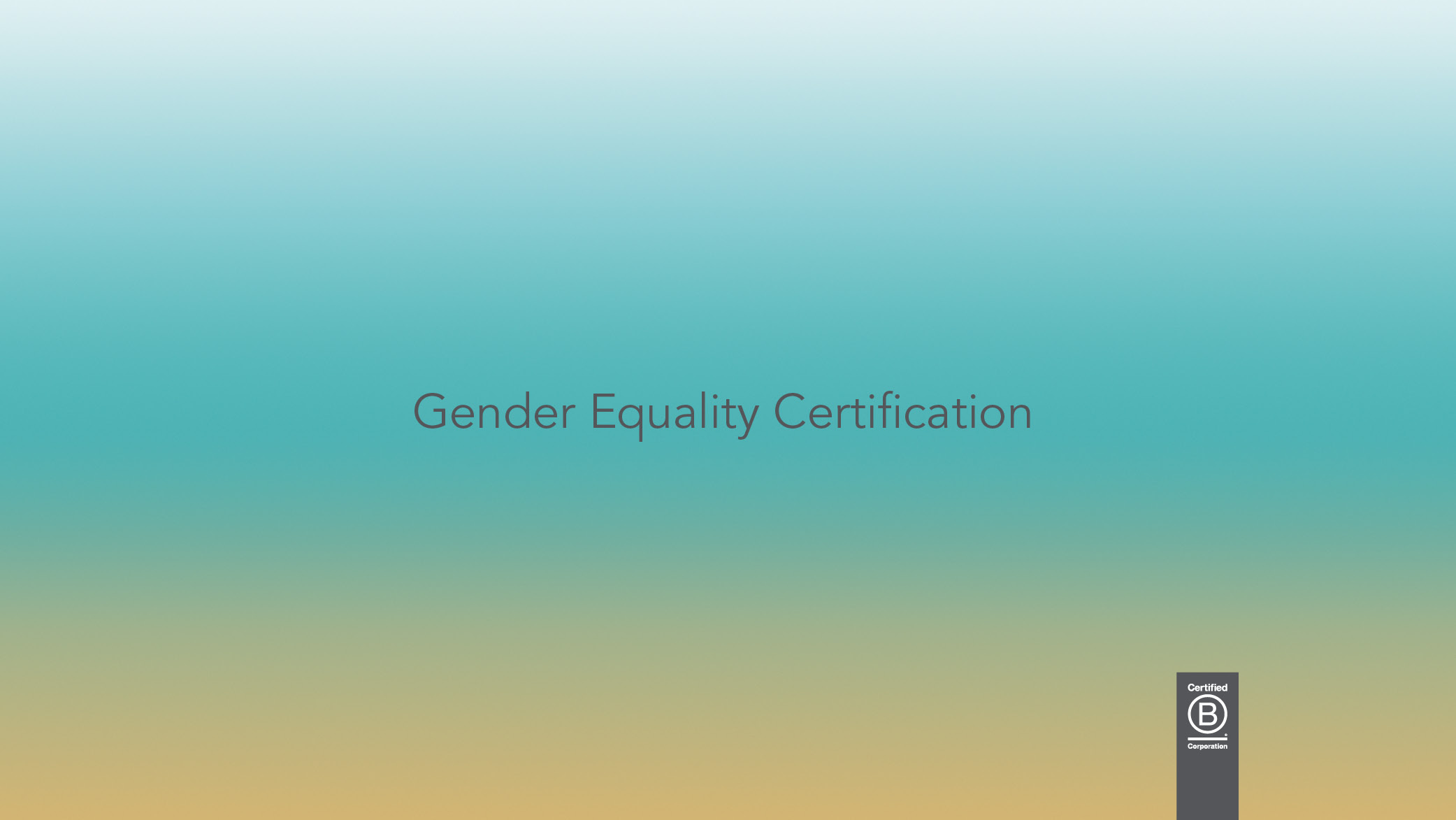 Certificazione per la parità di genere 